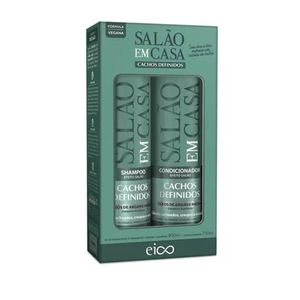 Kit Eico Salão em Casa Cachos Shampoo 450ml + Condicionador 400ml