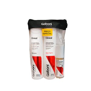 Kit Gaboni Clinical Shampoo+ Balm+Tônico