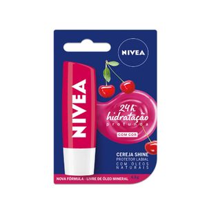Nivea Fruity Shine Cereja - Protetor Labial FPS10  4,8g