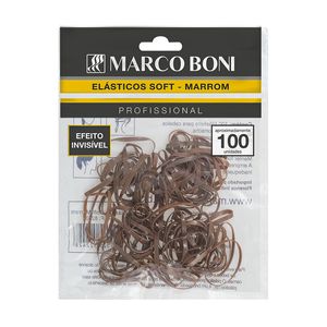 Marco Boni Marrom - Elástico Soft Com 100 Unidades