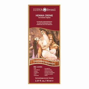 Tintura Surya Creme Henna Castanho Dourado 70ml