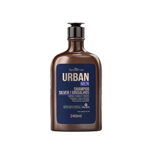 Farmaervas Urban Men Silver Grisalhos - Shampoo Desamarelador 240ml
