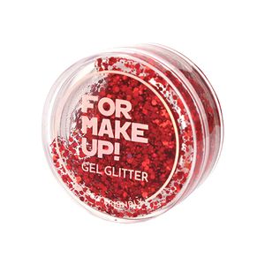 Glitter Gel For Make Up Vermelho - 15g