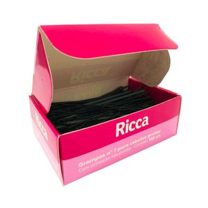 Ricca Basic 100 Unidades - Grampos nº7 para Cabelos Pretos