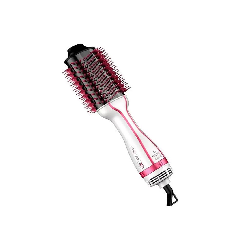 escova-secadora-gama-glamour-pink-brush-3d-220v-