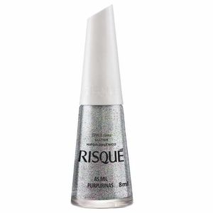 Esmalte Risqué Efeito Metálico Glitter As Mil Purpurinas 8ml