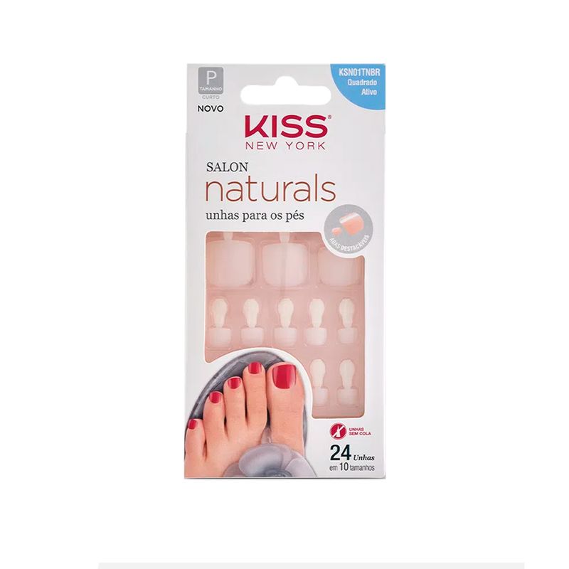 unhas-posticas-para-pes-kiss-new-york-salon-naturals-ksn01tnb