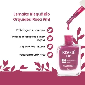 Esmalte Risqué Bio Orquídea Rosa - Risqué - 9ml