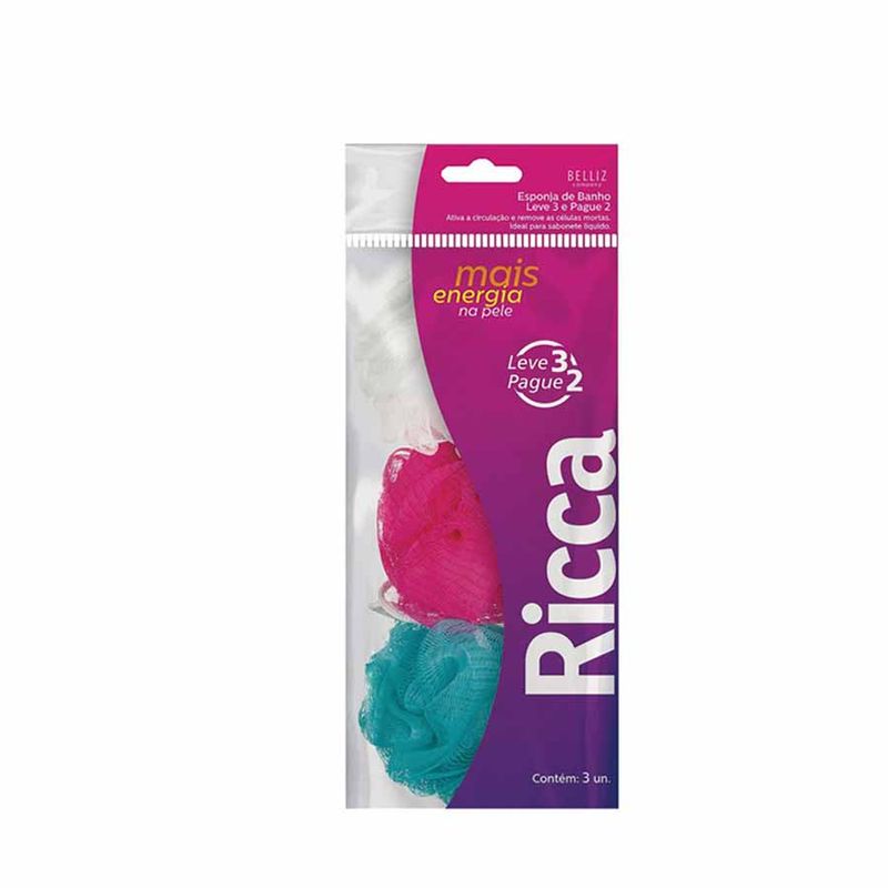 ricca-leve-3-pague-2-cod-319-esponja-de-banho