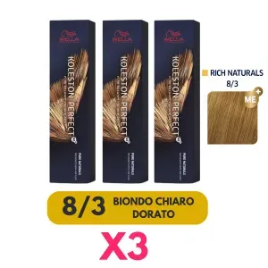 Tintura para Cabelo Wella Koleston Perfect Me+ 8/3 60ml