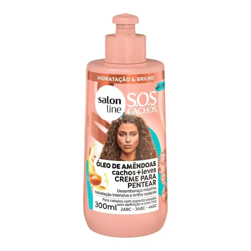 creme-para-pentear-salon-line-com-oleo-de-amendoas-300ml