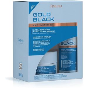 Kit Repositor de Massa Capilar e Queratina Amend Gold Black RMC System Q+ 300g