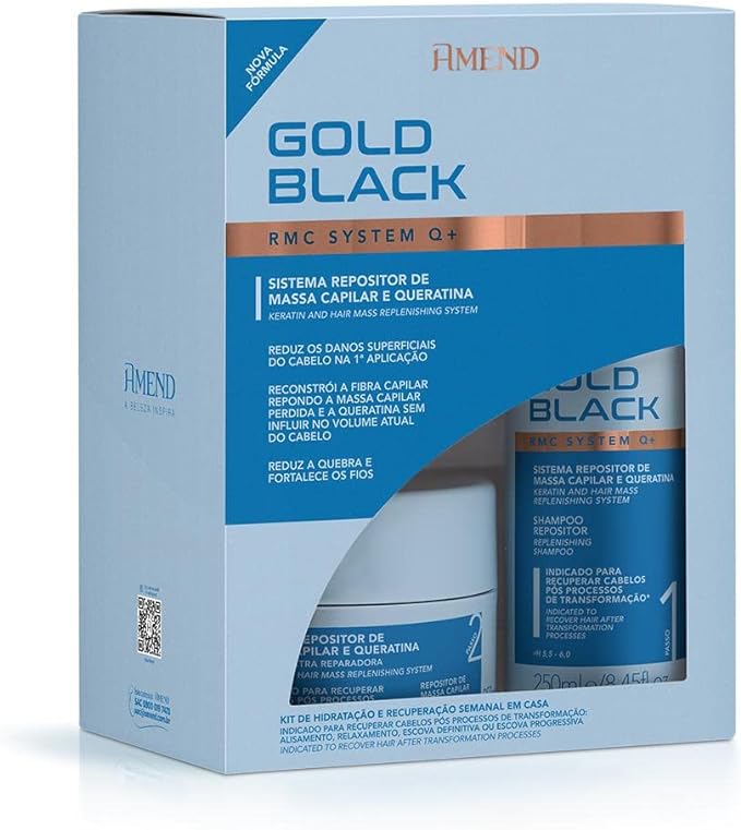 kit-repositor-de-massa-capilar-e-queratina-amend-gold-black-rmc-system-q-300g