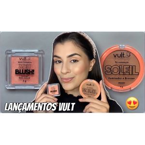 Blush Compacto Vult Rosa Perolado - 3g