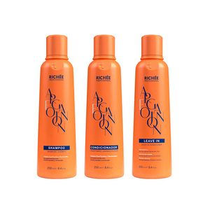 Kit Richée Argan e Ojon Shampoo+ Condicionador+ Leave in