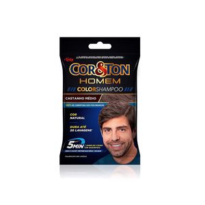 Coloração Masculina Cor&Ton Color Shampoo 4.0 Castanho Médio
