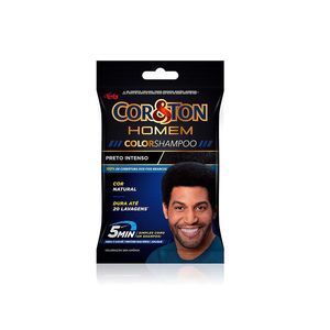 Coloração Masculina Cor&Ton Color Shampoo 1.0 Preto