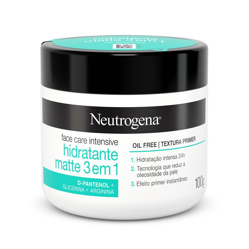 creme-facial-neutrogena-face-care-intensive-hidratante-matte-3-em-1-100g