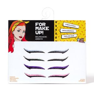Delineador Adesivo For Make Up Sortido - 4 Pares