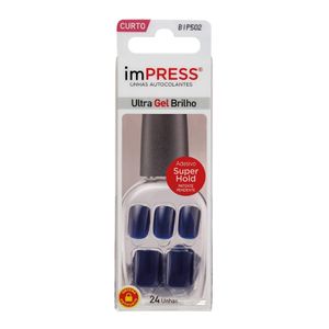 Unhas Postiças Kiss New York Impress Curta Ocean