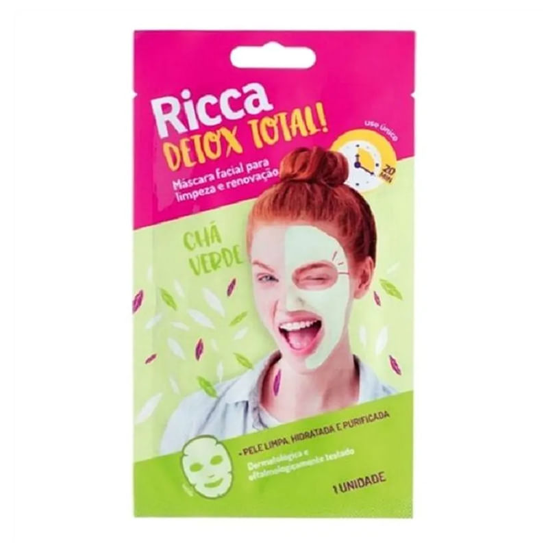 mascara-facial-ricca-cha-verde-detox-total-1unidade-