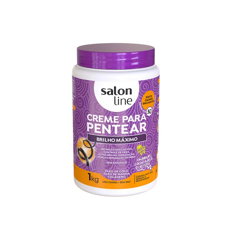creme-de-pentear-salon-line-brilho-maximo-1kg