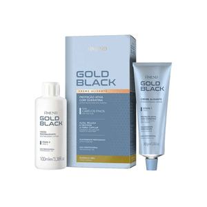 Kit Creme Alisante Amend Mel Gold Black - 2 Produtos