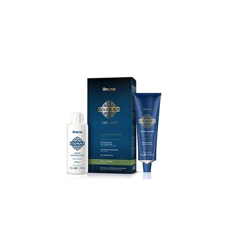 kit-creme-alisante-amend-ervas-gold-black-2-produtos