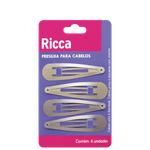 presilha-tic-tac-ricca-metallic-blonde-ricca-4-unidades