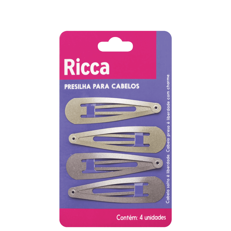 presilha-tic-tac-ricca-metallic-blonde-ricca-4-unidades
