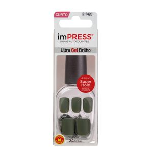 Unhas Postiças Autocolantes Color Kiss Impress Follow Me Curto