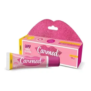 Hidratante Labial Carmed Rosa Glitter BG 10g