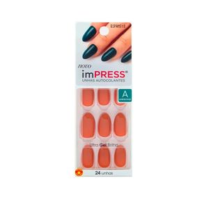 Unhas Postiças Impress By Kiss NY Color Almond Citrine