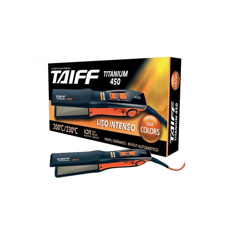 prancha-taiff-titanium-ion-450-bivolt-colors-laranja
