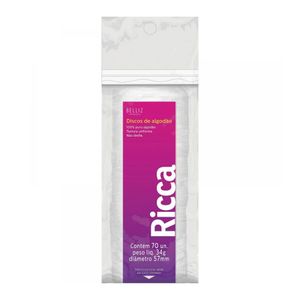 Ricca  Disco De Algodão - Com 70 Uinidades Ref.570
