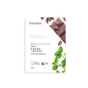 Máscara Facial Ruby Rose Skin Cacal+Menta 25m