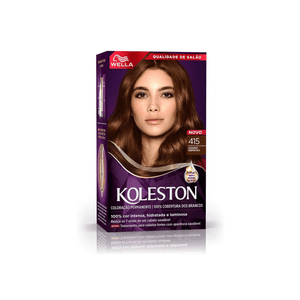 Tintura Creme Koleston Castanho Crepúsculo 415 - Wella