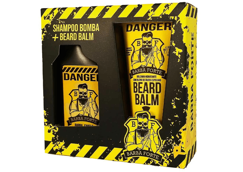 kit-barba-forte-danger-shampoo-bomba-beard-balm-barba-forte