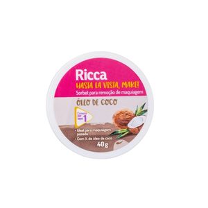 Demaquilante Ricca Hasta La Vista, Make! Óleo de Coco 40g