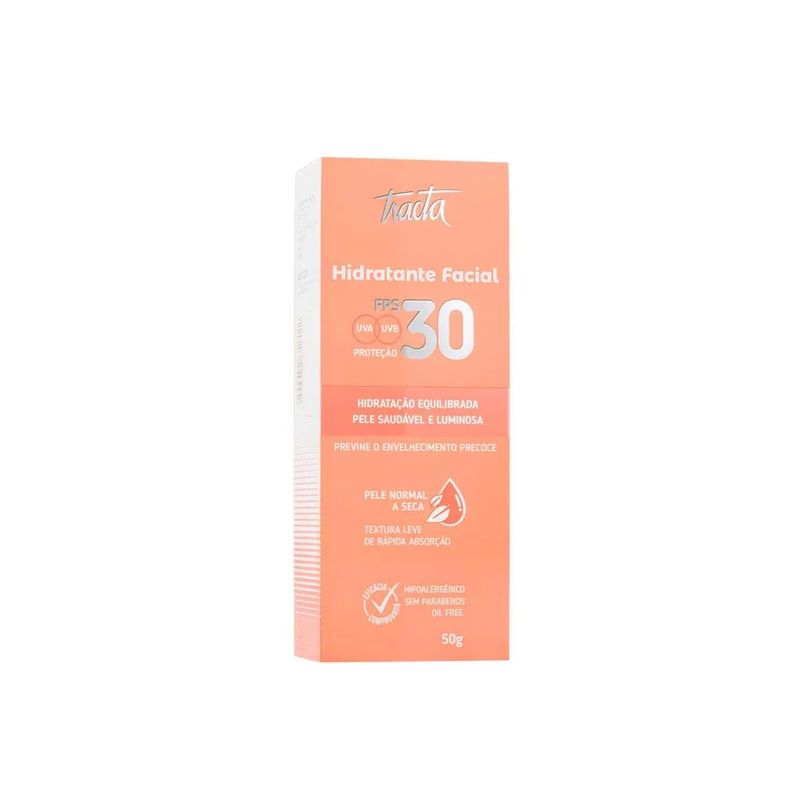 tracta-pele-normal-a-seca-fps30-hidratante-facial-50g