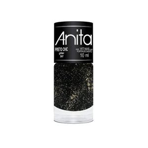 Anita Preto Chic - Esmalte Glitter 10ml