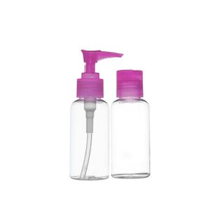 kit De Frascos Ricca - Com 2 Frascos Com Tampa Pump e Disk Top Cores Sortidas Ref.3314