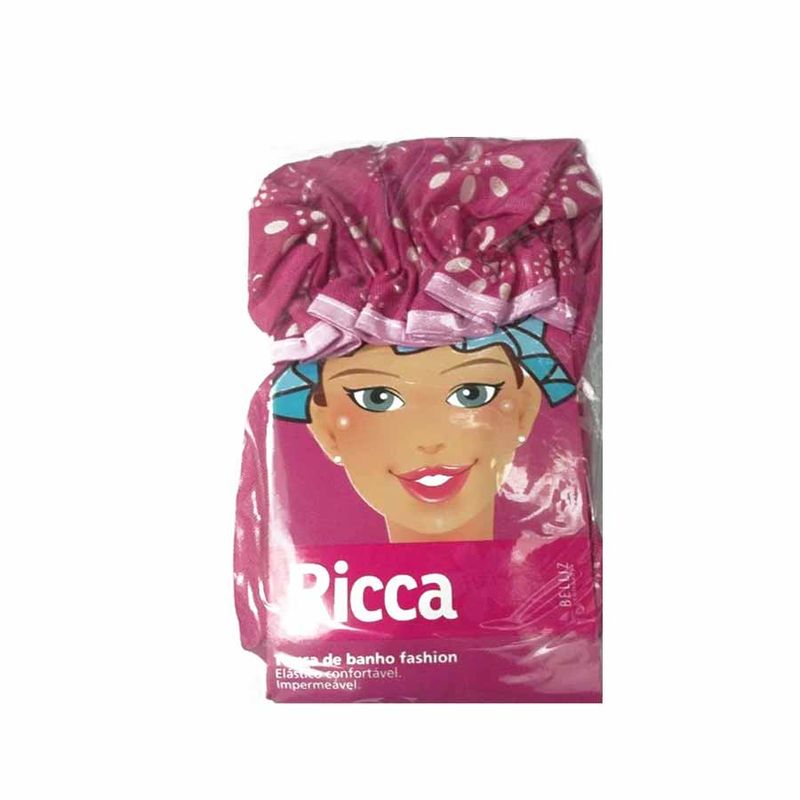 ricca-estampada-azul-rosa-touca-de-banho