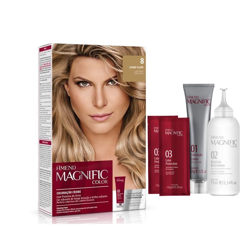 kit-coloracao-creme-amend-magnific-color-8-louro-claro