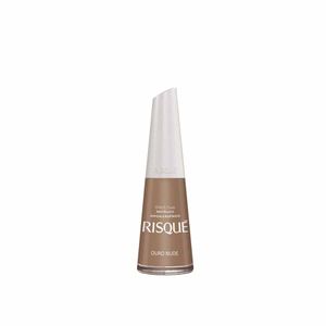 Esmalte Metálico Risqué Nude Ouro 8ml