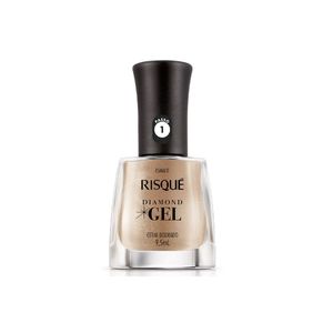 Esmalte Metálico Risqué Diamond Gel Cetim Dourado 9,5Ml