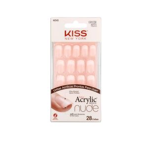 Unhas Postiças Kiss New York Acrylic French Nude Cashemere
