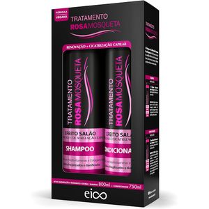 Kit Eico Rosa Mosqueta Shampoo 800ml + Condicionador 750ml - Eico