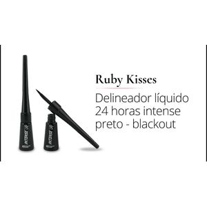 Caneta Delineadora Ruby Kisses 24 Horas Pr. Blackout - Kiss NY