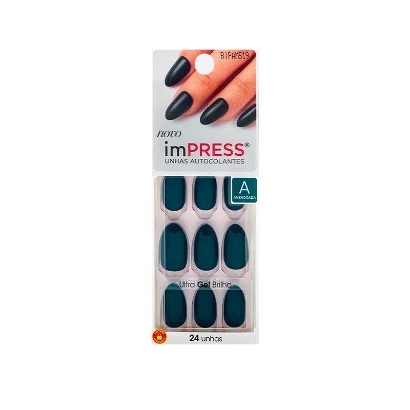 unhas-posticas-impress-by-kiss-ny-color-almond-esmerald